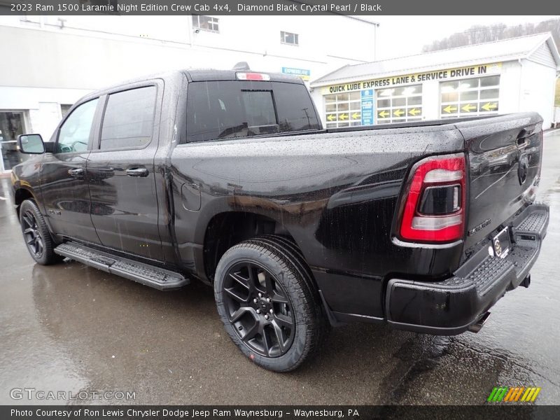 Diamond Black Crystal Pearl / Black 2023 Ram 1500 Laramie Night Edition Crew Cab 4x4