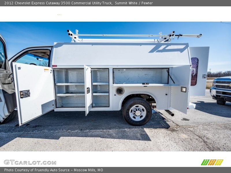Summit White / Pewter 2012 Chevrolet Express Cutaway 3500 Commercial Utility Truck