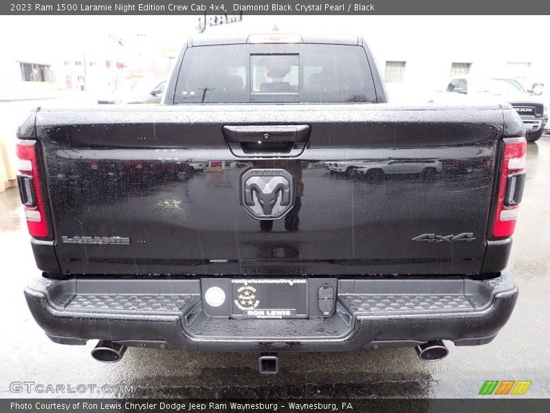 Diamond Black Crystal Pearl / Black 2023 Ram 1500 Laramie Night Edition Crew Cab 4x4