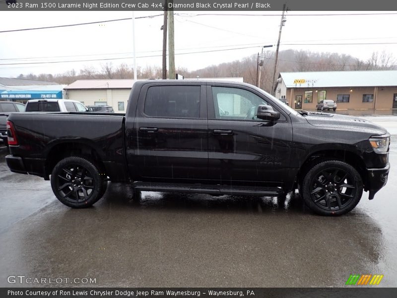Diamond Black Crystal Pearl / Black 2023 Ram 1500 Laramie Night Edition Crew Cab 4x4