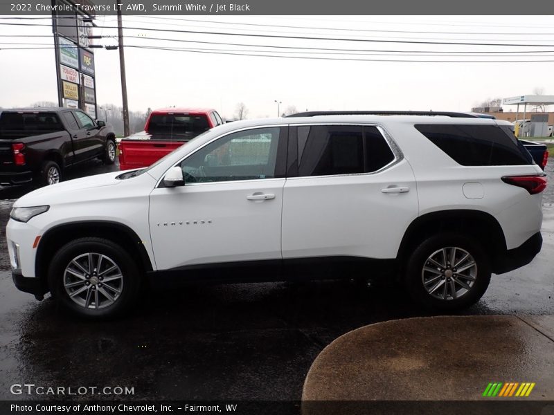 Summit White / Jet Black 2022 Chevrolet Traverse LT AWD