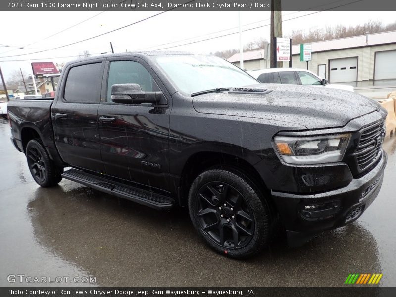 Diamond Black Crystal Pearl / Black 2023 Ram 1500 Laramie Night Edition Crew Cab 4x4