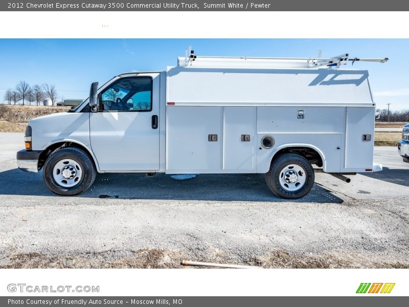 Summit White / Pewter 2012 Chevrolet Express Cutaway 3500 Commercial Utility Truck