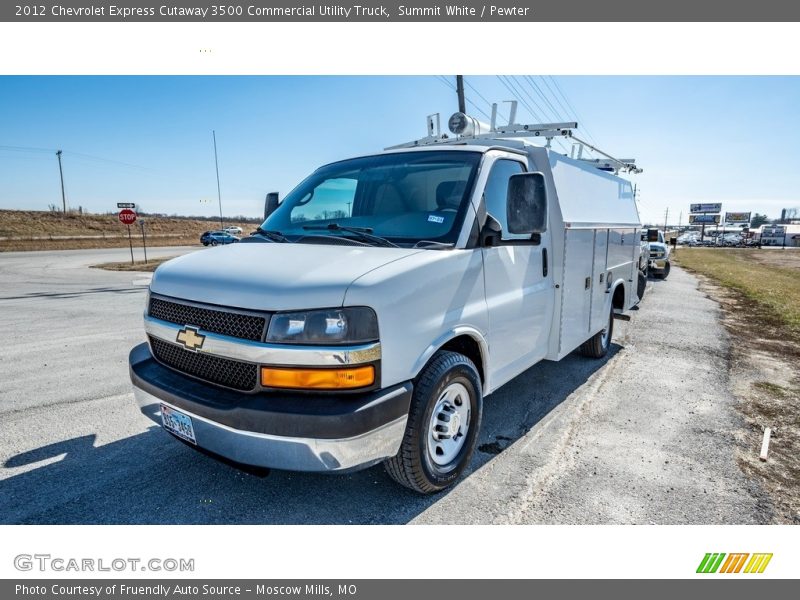 Summit White / Pewter 2012 Chevrolet Express Cutaway 3500 Commercial Utility Truck