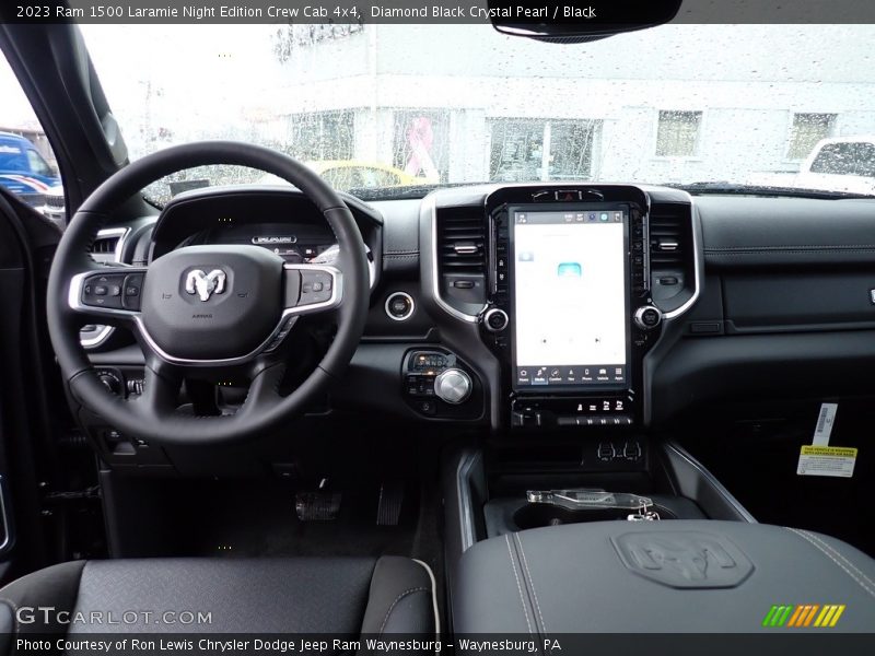 Diamond Black Crystal Pearl / Black 2023 Ram 1500 Laramie Night Edition Crew Cab 4x4