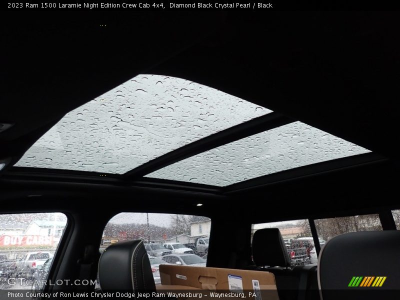 Diamond Black Crystal Pearl / Black 2023 Ram 1500 Laramie Night Edition Crew Cab 4x4