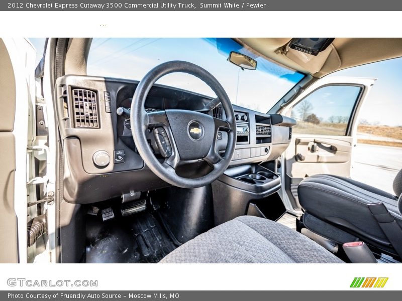 Summit White / Pewter 2012 Chevrolet Express Cutaway 3500 Commercial Utility Truck