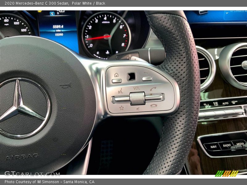 Polar White / Black 2020 Mercedes-Benz C 300 Sedan