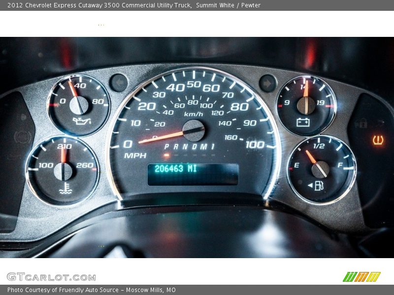 Summit White / Pewter 2012 Chevrolet Express Cutaway 3500 Commercial Utility Truck