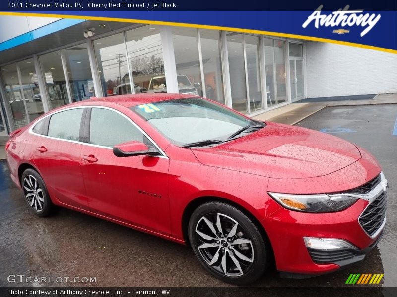 Cherry Red Tintcoat / Jet Black 2021 Chevrolet Malibu RS