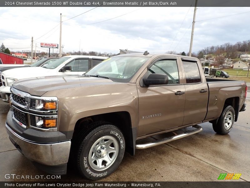 Brownstone Metallic / Jet Black/Dark Ash 2014 Chevrolet Silverado 1500 WT Double Cab 4x4