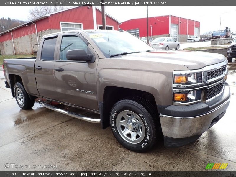 Brownstone Metallic / Jet Black/Dark Ash 2014 Chevrolet Silverado 1500 WT Double Cab 4x4
