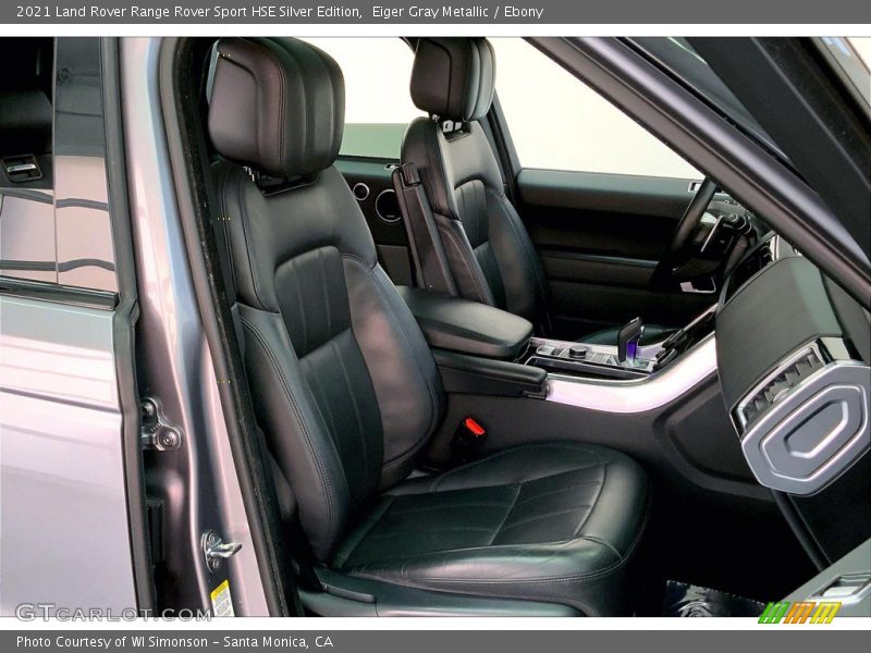 Front Seat of 2021 Range Rover Sport HSE Silver Edition