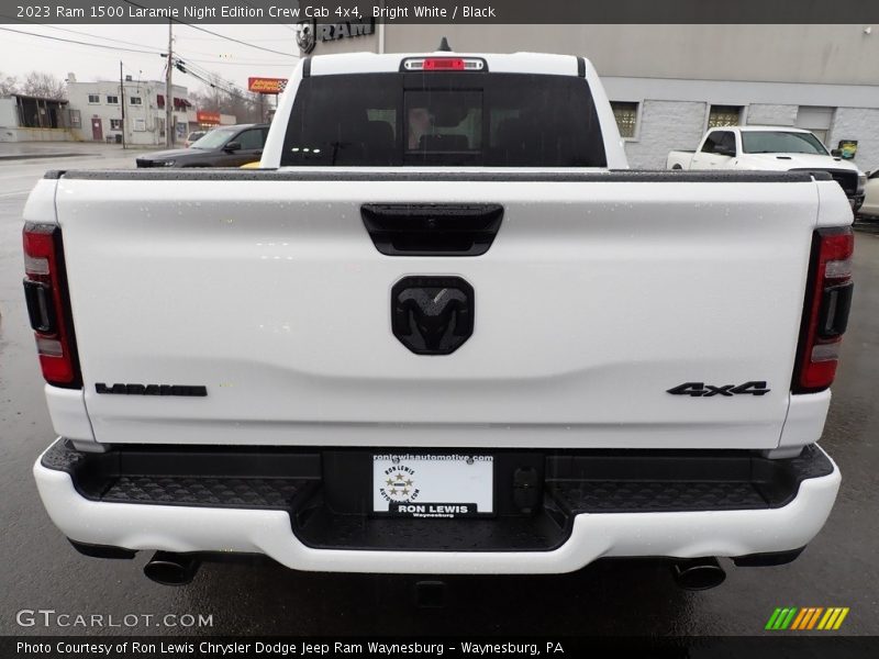 Bright White / Black 2023 Ram 1500 Laramie Night Edition Crew Cab 4x4