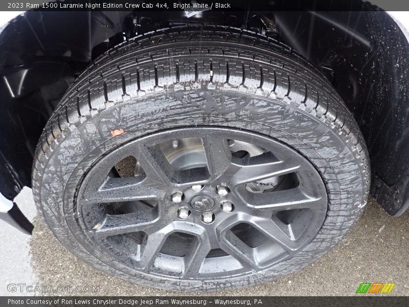 Bright White / Black 2023 Ram 1500 Laramie Night Edition Crew Cab 4x4