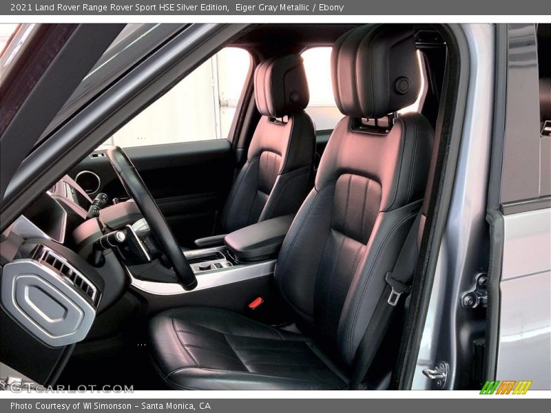 Front Seat of 2021 Range Rover Sport HSE Silver Edition