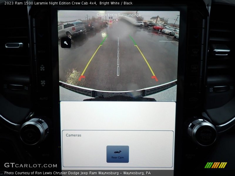 Bright White / Black 2023 Ram 1500 Laramie Night Edition Crew Cab 4x4