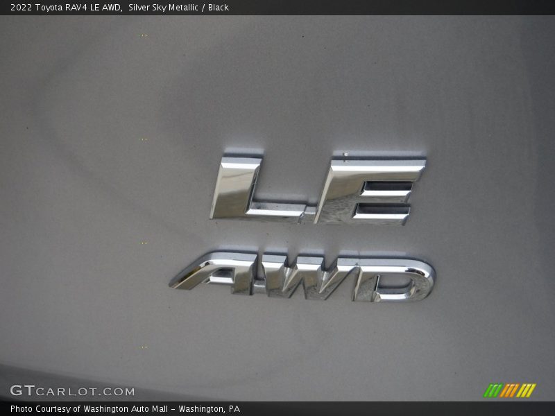 Silver Sky Metallic / Black 2022 Toyota RAV4 LE AWD
