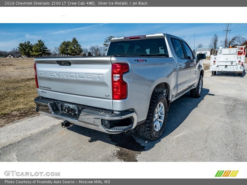 Silver Ice Metallic / Jet Black 2019 Chevrolet Silverado 1500 LT Crew Cab 4WD