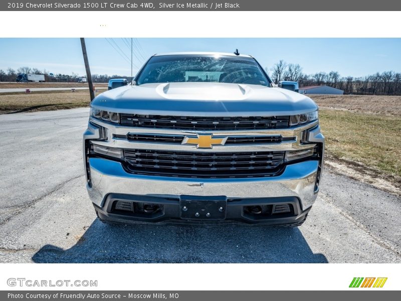 Silver Ice Metallic / Jet Black 2019 Chevrolet Silverado 1500 LT Crew Cab 4WD