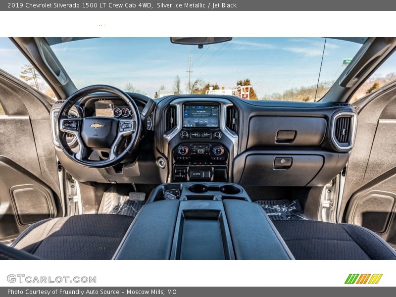 Silver Ice Metallic / Jet Black 2019 Chevrolet Silverado 1500 LT Crew Cab 4WD