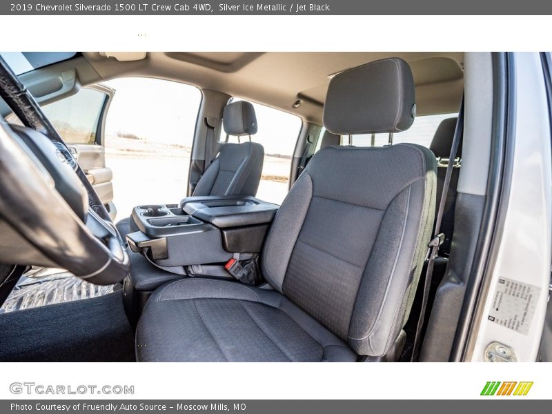 Silver Ice Metallic / Jet Black 2019 Chevrolet Silverado 1500 LT Crew Cab 4WD