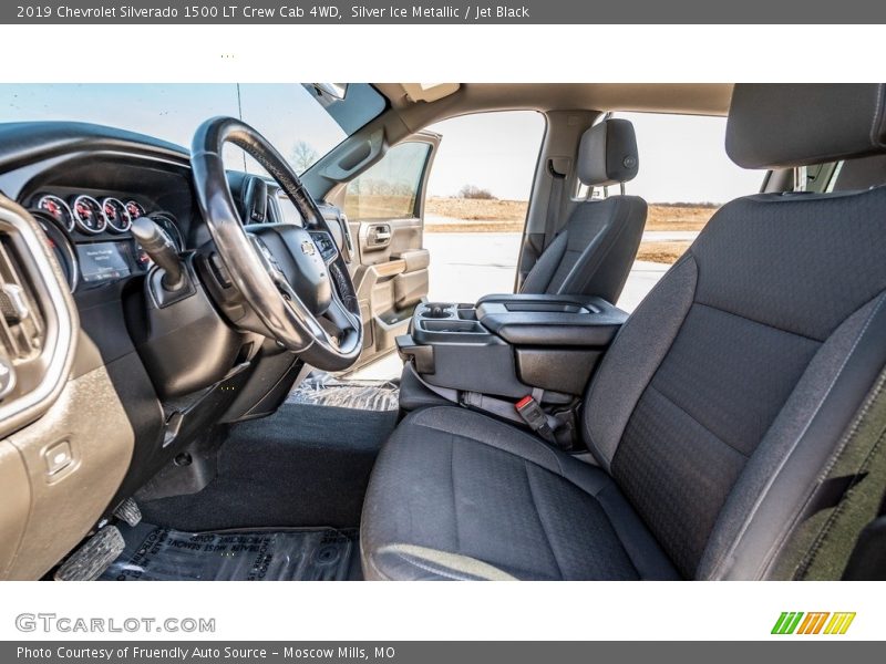 Silver Ice Metallic / Jet Black 2019 Chevrolet Silverado 1500 LT Crew Cab 4WD