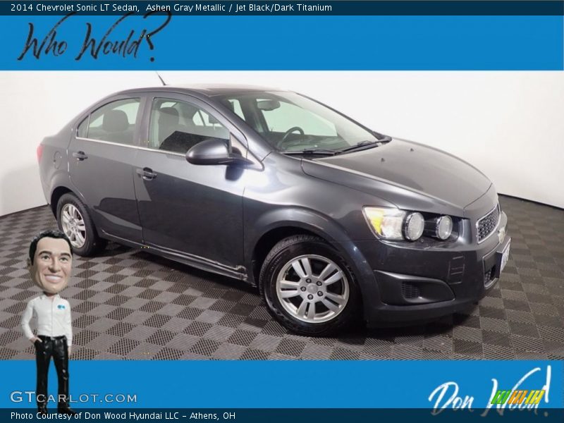 Ashen Gray Metallic / Jet Black/Dark Titanium 2014 Chevrolet Sonic LT Sedan