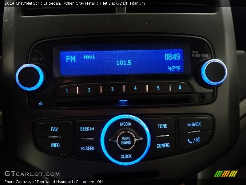 Ashen Gray Metallic / Jet Black/Dark Titanium 2014 Chevrolet Sonic LT Sedan