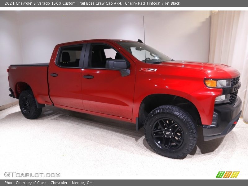  2021 Silverado 1500 Custom Trail Boss Crew Cab 4x4 Cherry Red Tintcoat