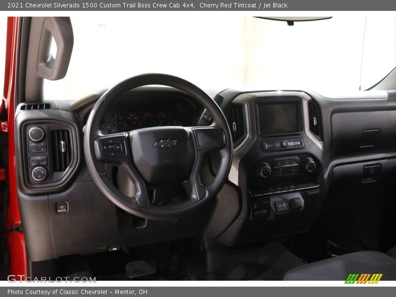 Dashboard of 2021 Silverado 1500 Custom Trail Boss Crew Cab 4x4