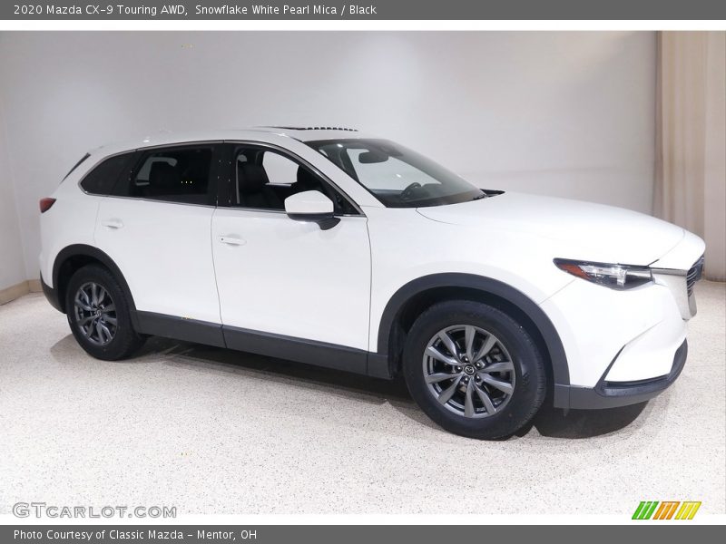 Snowflake White Pearl Mica / Black 2020 Mazda CX-9 Touring AWD