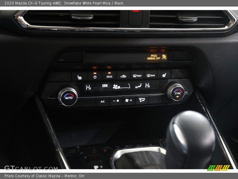 Snowflake White Pearl Mica / Black 2020 Mazda CX-9 Touring AWD