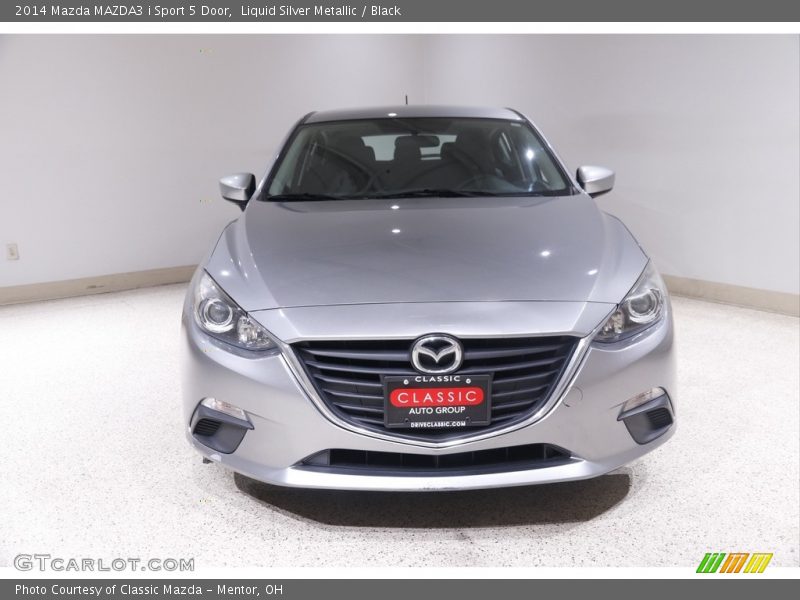 Liquid Silver Metallic / Black 2014 Mazda MAZDA3 i Sport 5 Door