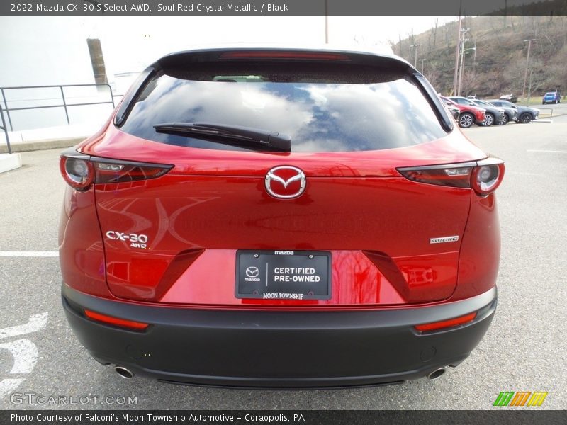 Soul Red Crystal Metallic / Black 2022 Mazda CX-30 S Select AWD