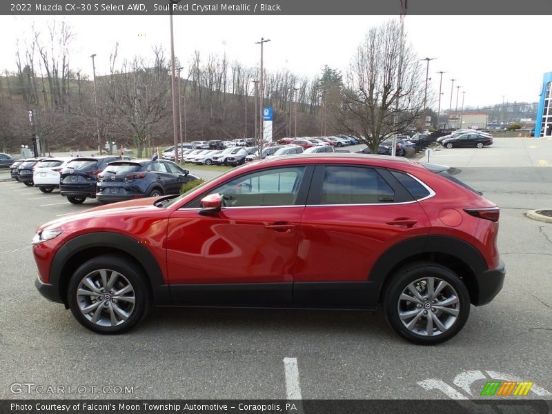 Soul Red Crystal Metallic / Black 2022 Mazda CX-30 S Select AWD