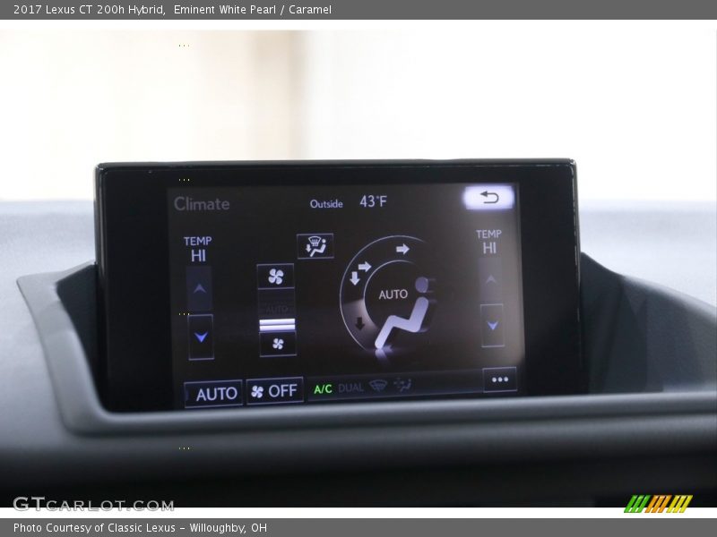 Eminent White Pearl / Caramel 2017 Lexus CT 200h Hybrid