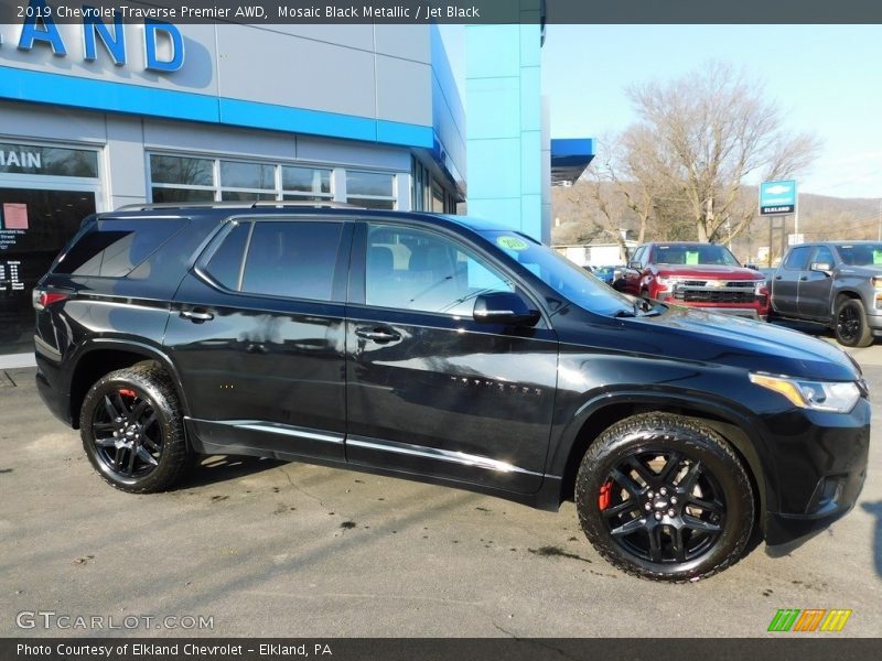 Mosaic Black Metallic / Jet Black 2019 Chevrolet Traverse Premier AWD