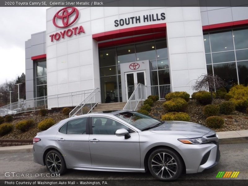 Celestial Silver Metallic / Black 2020 Toyota Camry SE