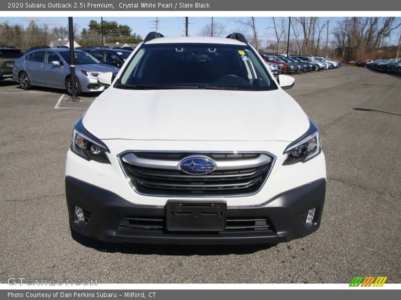 Crystal White Pearl / Slate Black 2020 Subaru Outback 2.5i Premium