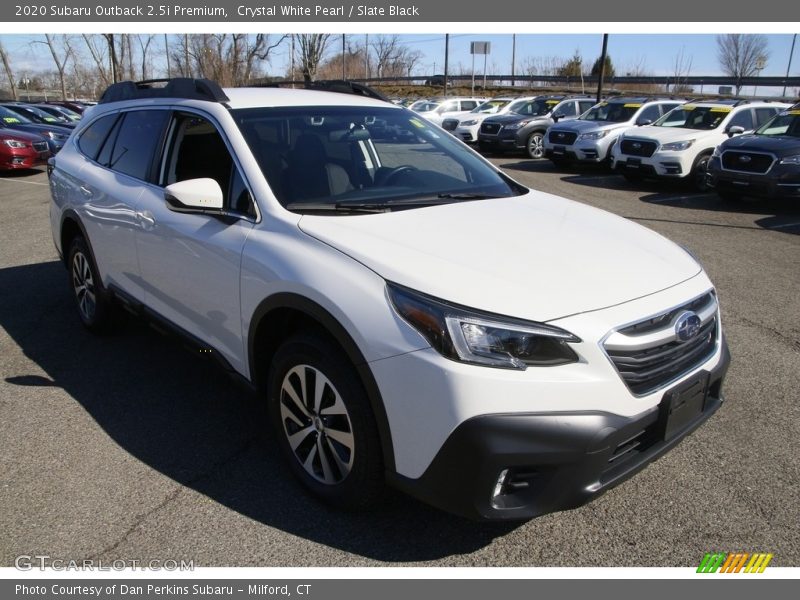 Crystal White Pearl / Slate Black 2020 Subaru Outback 2.5i Premium