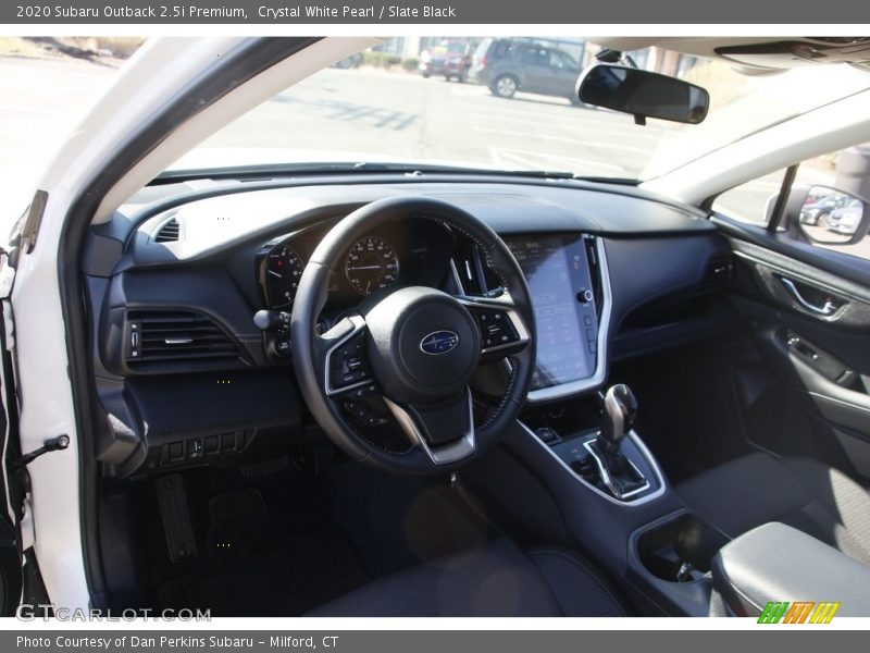 Crystal White Pearl / Slate Black 2020 Subaru Outback 2.5i Premium