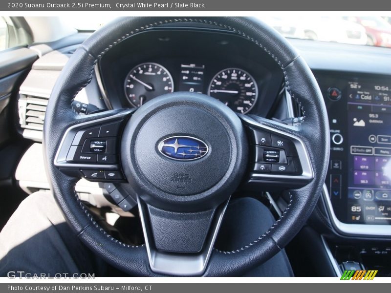 Crystal White Pearl / Slate Black 2020 Subaru Outback 2.5i Premium
