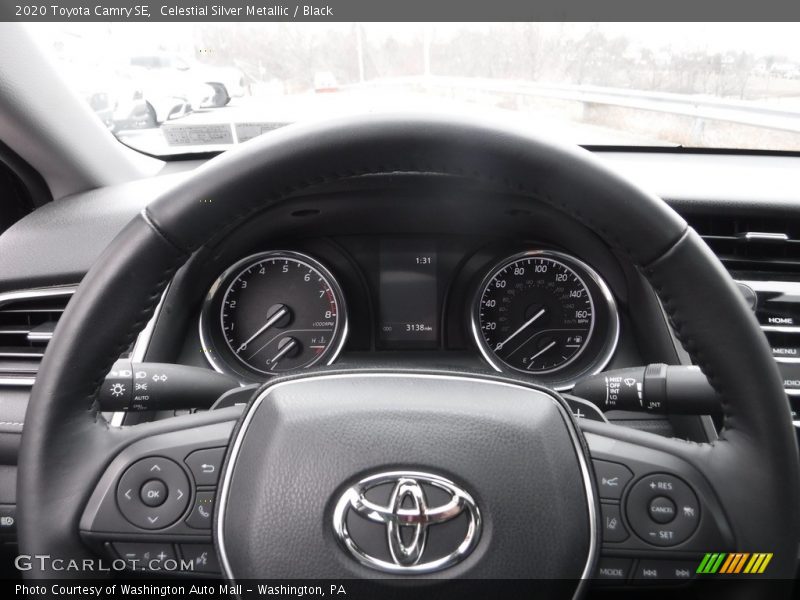 Celestial Silver Metallic / Black 2020 Toyota Camry SE