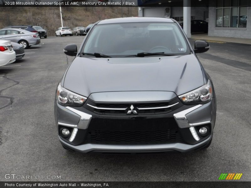 Mercury Gray Metallic / Black 2018 Mitsubishi Outlander Sport LE AWC