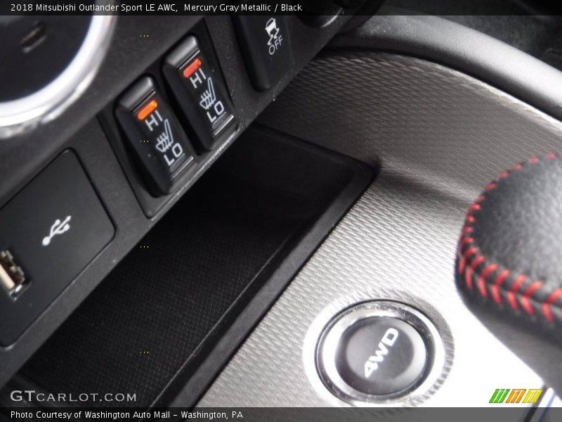 Mercury Gray Metallic / Black 2018 Mitsubishi Outlander Sport LE AWC