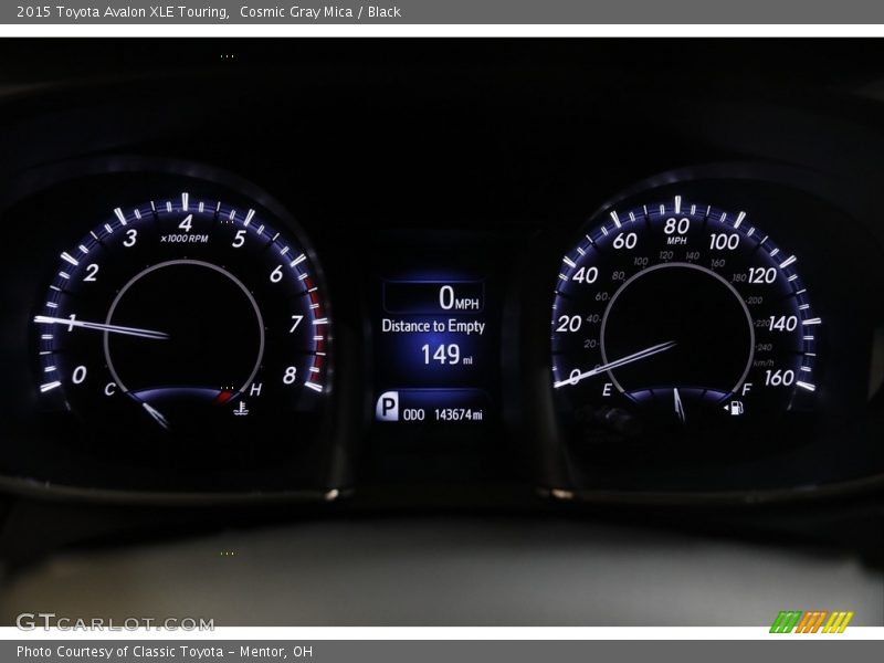 Cosmic Gray Mica / Black 2015 Toyota Avalon XLE Touring
