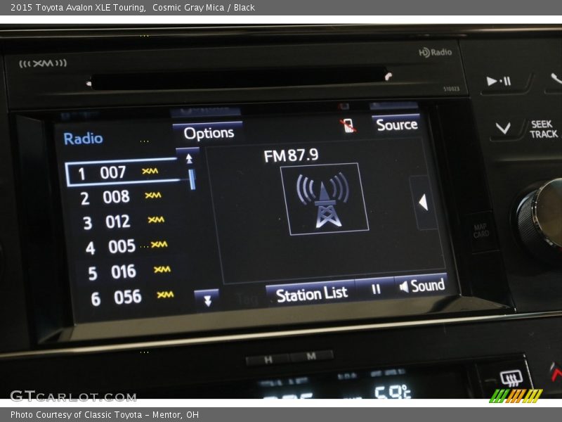 Cosmic Gray Mica / Black 2015 Toyota Avalon XLE Touring