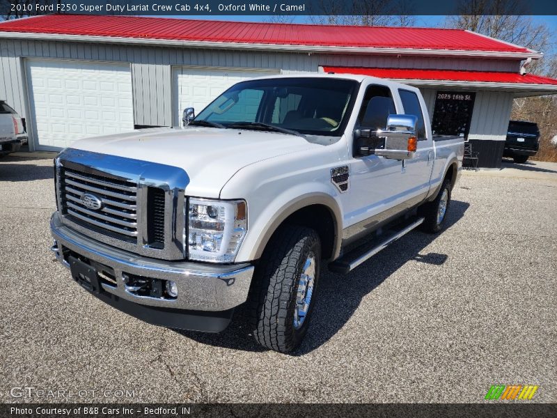 Oxford White / Camel 2010 Ford F250 Super Duty Lariat Crew Cab 4x4