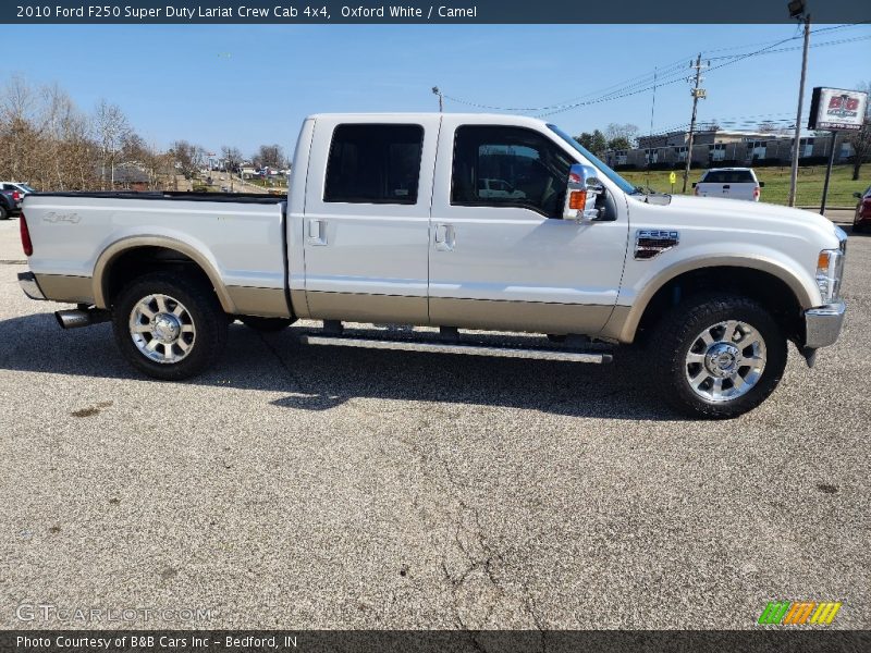 Oxford White / Camel 2010 Ford F250 Super Duty Lariat Crew Cab 4x4